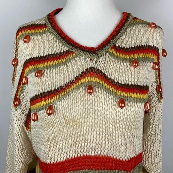 Antonella Ore VTG Womens Sweater 36 EUC 3/4 Sleeve Ladies Made in Italy - Picture 2 of 8
